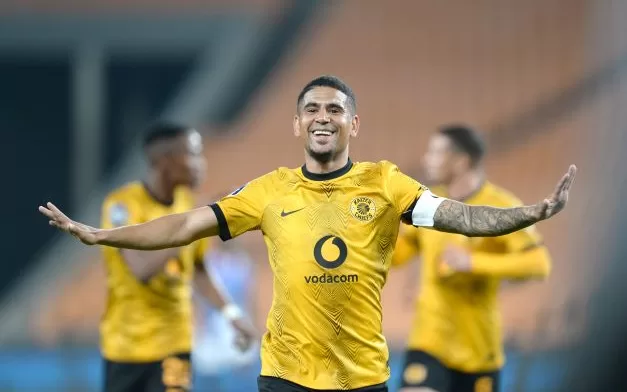 Kaizer Chiefs captain Keagan Dolly celebrating a goal