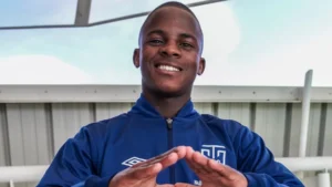 Luphumlo Sifumba in Cape Town City colours.