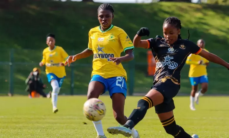 Mamelodi Sundowns in action against Royal AM Ladies