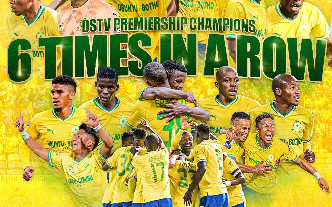 Mamelodi Sundowns have been crowned champions for the sixth successive time