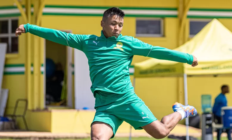 Mamelodi Sundowns attacker Marcelo Allende at training