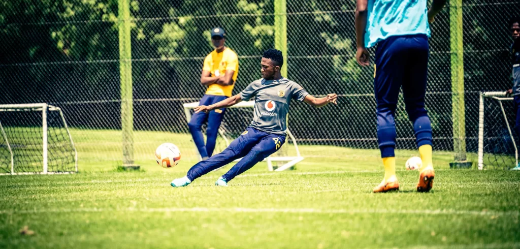 Mduduzi Shabalala during a training session