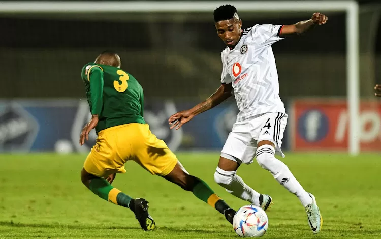 Monnapule Saleng in action against Golden Arrows