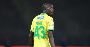 Nyiko Mobbie in action for Mamelodi Sundowns