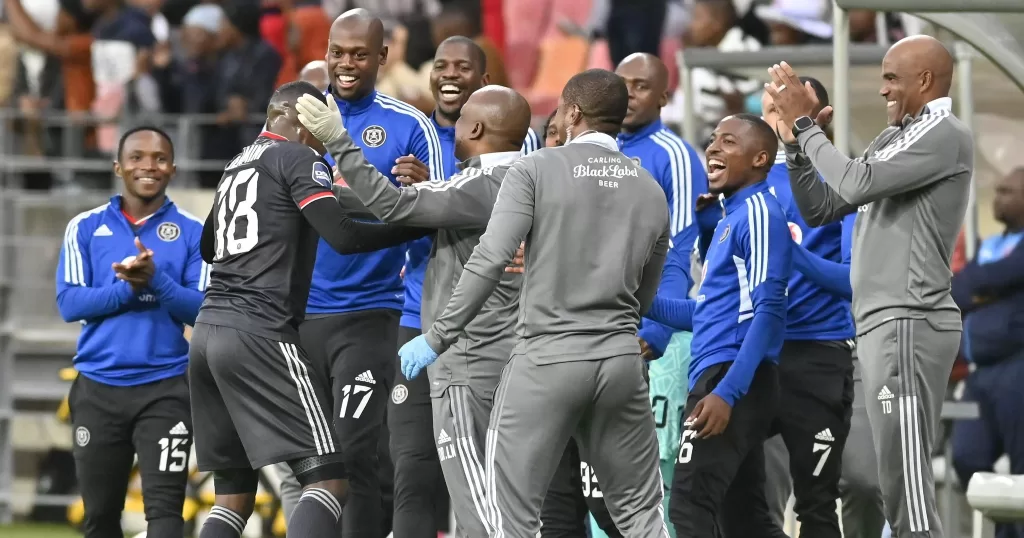 Orlando Pirates celebrating a goal