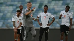 Orlando Pirates players at training