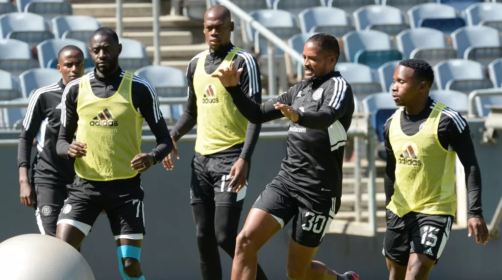 Orlando Pirates players at training