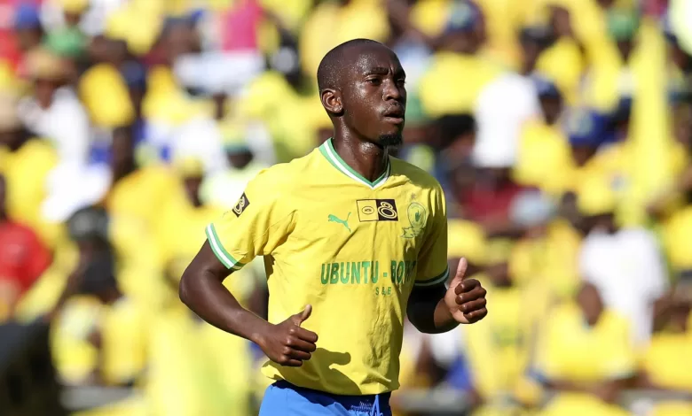 Peter Shalulile in action for Mamelodi Sundowns