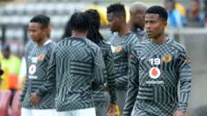 Kaizer Chiefs players prior to a game