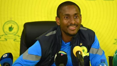 Mamelodi Sundowns coach Rulani Mokwena during a press conference