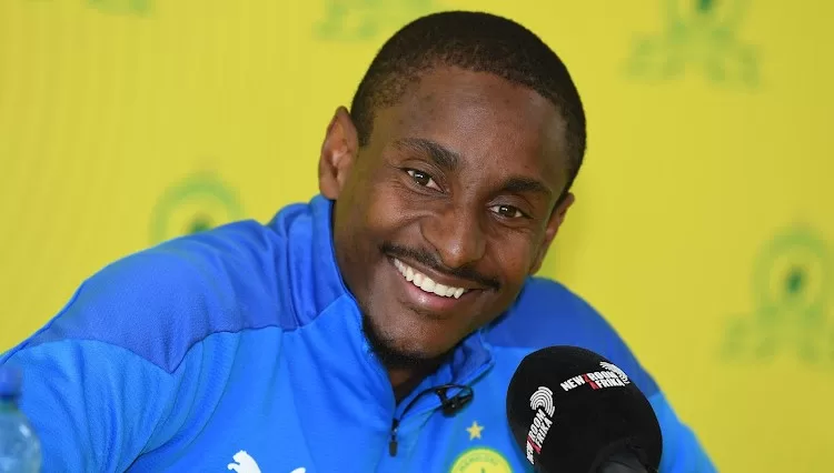 Mamelodi Sundowns coach Rulani Mokwena during a press conference