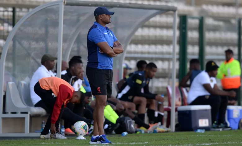 Shaun Bartlett, head coach of Cape Town Spurs during a Motsepe Foundation Championship 2022/23 game