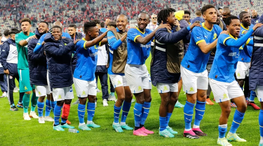 Mamelodi Sundowns celebrate a victory