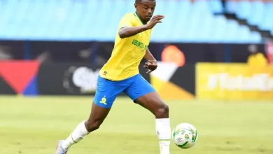 Teboho Mokoena in action for Mamelodi Sundowns