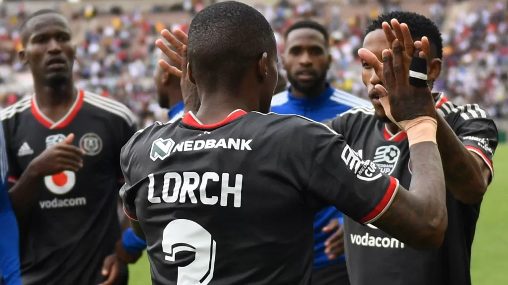 Thembinkoso Lorch celebrates a goal