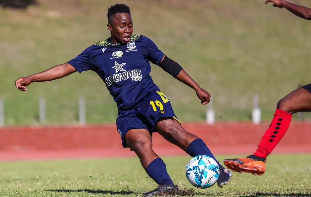 UWC player, Kholsa Biyana in action 