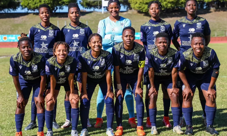 A group photo of UWC' Ladies' players