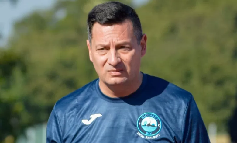 Vasili Manousakis during Richards Bay's training