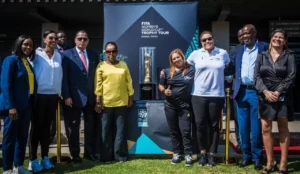 The FIFA Women's World Cup trophy tour in South Africa.