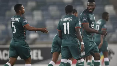 AmaZulu FC players celebrating a goal