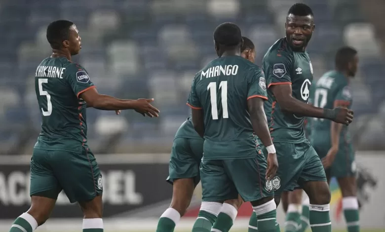 AmaZulu FC players celebrating a goal