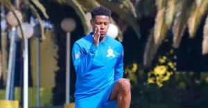 Bongani Zungu during training