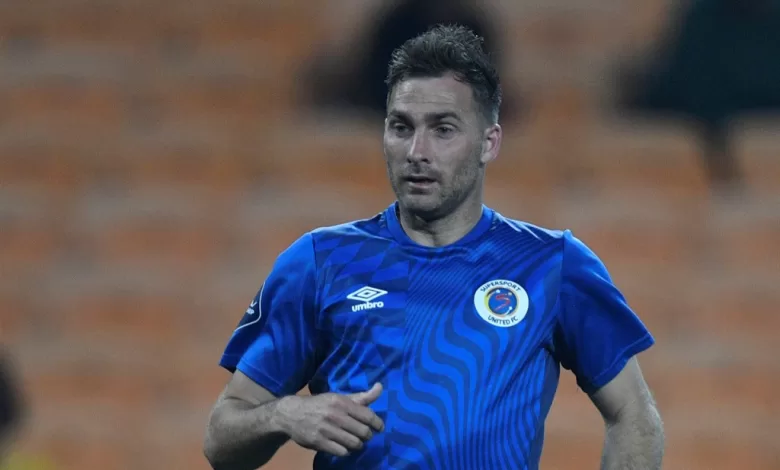 SuperSport United striker Bradley Grobler