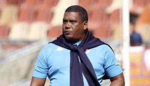 Brandon Truter on the touchline of Sekhukhune United