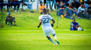 Daniel Msendami, who adores Khama Billiat playing soccer.