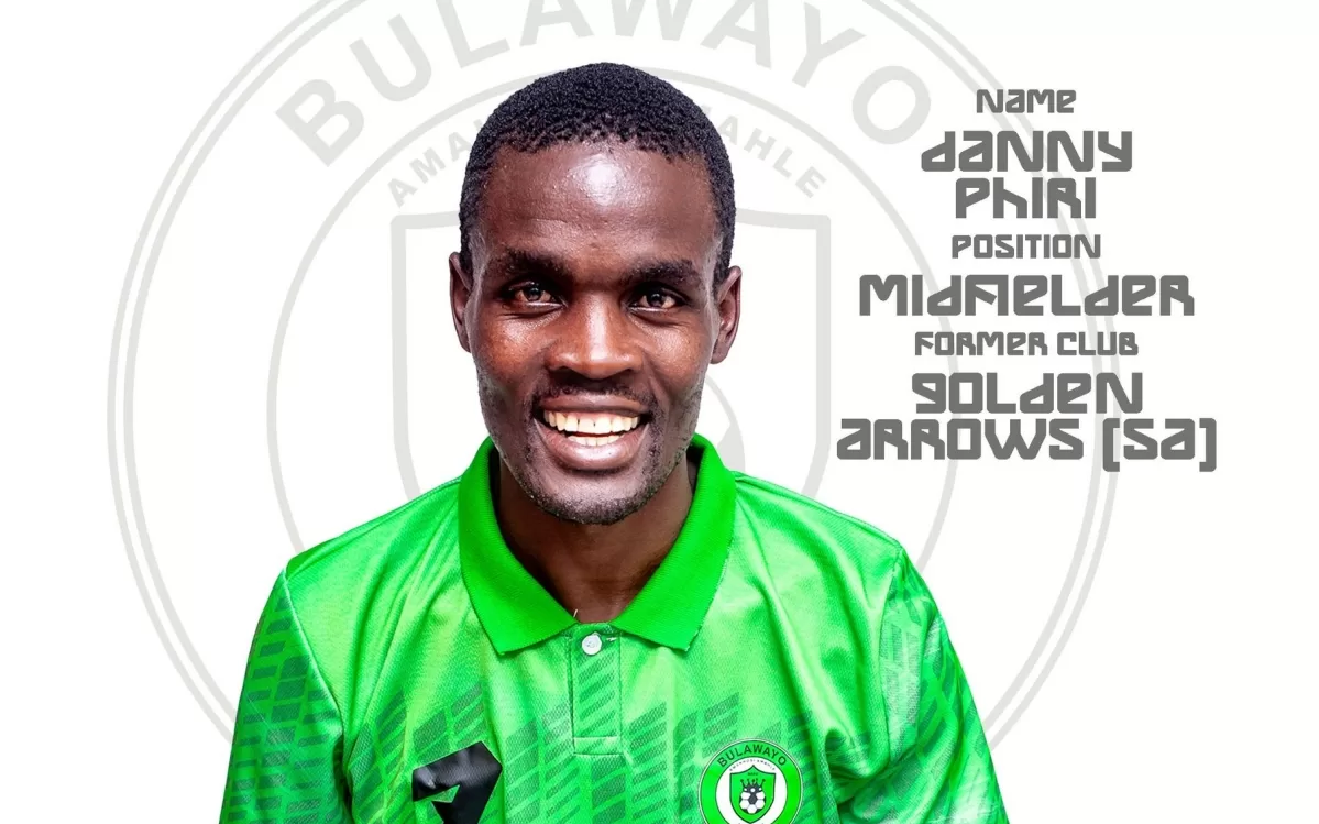 Ex-Golden Arrows star Danny Phiri in Bulawayo Chiefs color