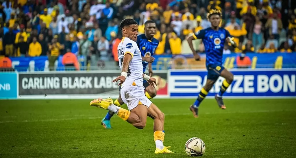 Dillan Solomons of Kaizer Chiefs in action 