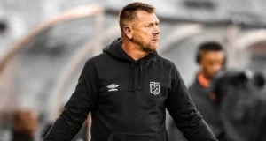 Aric Tinkler on the touchline