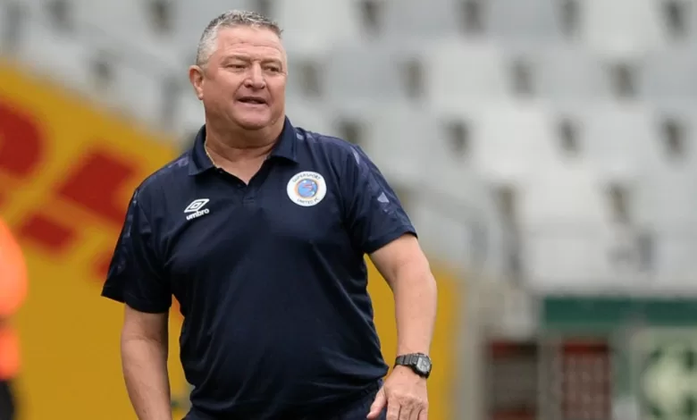 SuperSport United coach Gavin Hunt looking on during a game