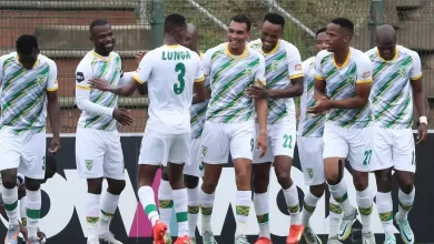 Golden Arrows players including Sundowns loanee Devine Lunga