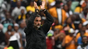 Jose Riveiro of Orlando Pirates during a game