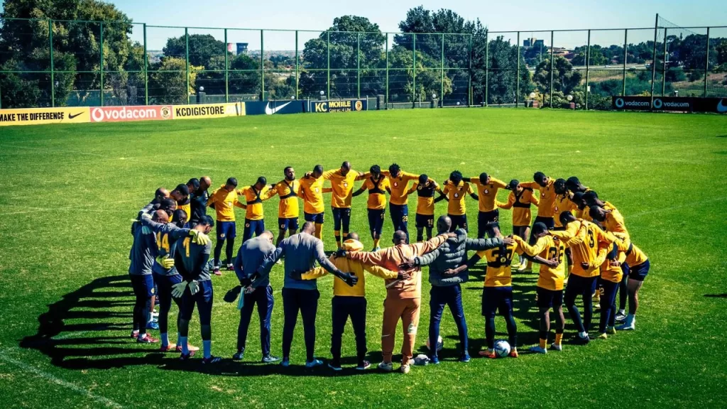 Kaizer Chiefs players at Naturena.