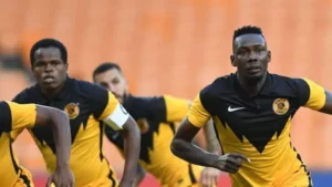 Erick Mathoho and Willard Katsande in action for Kaizer Chiefs.