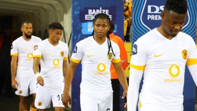 Kaizer Chiefs players walking out of the tunnel