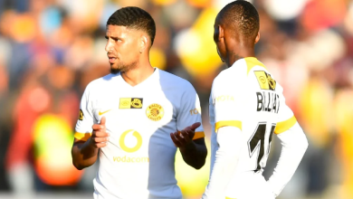 Keagan Dolly and Khama Billiat in action for Kaizer Chiefs