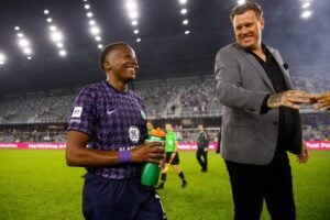 Banyana Banyana star Thembi Kgatlana after her first home game for Racing Louisville