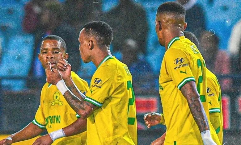 Mamelodi Sundowns players in action.