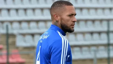 Miguel Timm of Orlando Pirates during a training session