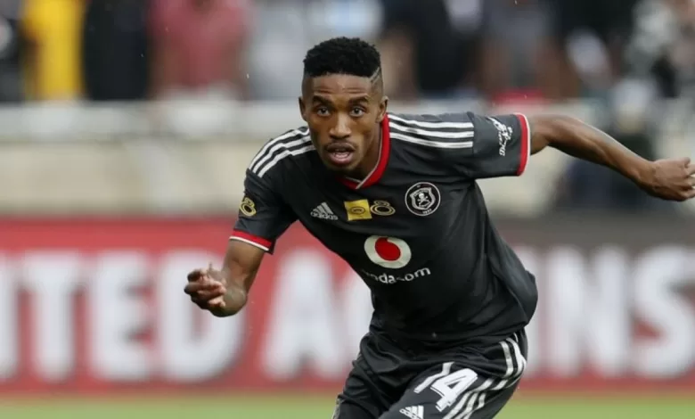 Monnapule Saleng in Orlando Pirates colours