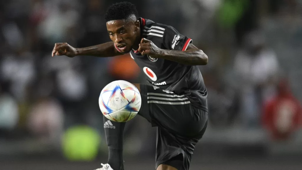 Orlando Pirates star Monnapule Saleng.