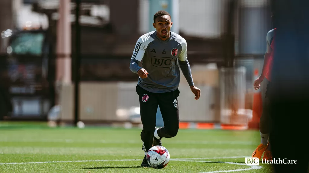 Bafana Bafana star Njabulo Blom of St. Louis City SC during a training session