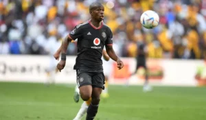 Nkosinathi Sibisi in action for Orlando Pirates
