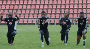 Orlando Pirates players during training
