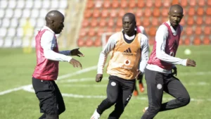 Kabelo Dlamini and his Orlando Pirates teammates