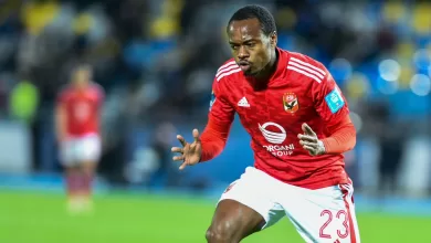 Percy Tau in action for Al Ahly