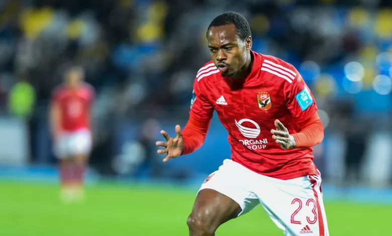 Percy Tau in action for Al Ahly